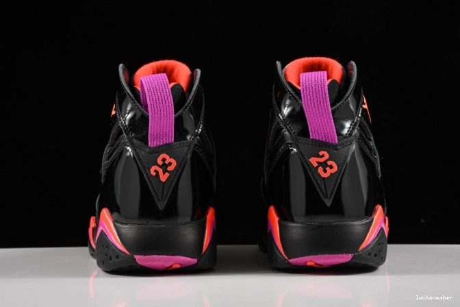 Rep LUCY Air 7 Retro Black Patent Jordan 313358-006 0729